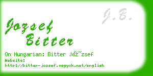 jozsef bitter business card